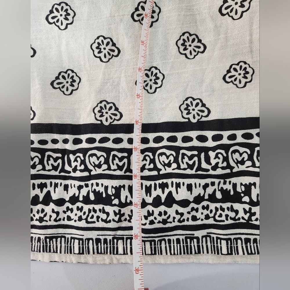 Vero Moda Cream Maxi Skirt with Black Print, NWT, Size Med - Picture 7 of 8